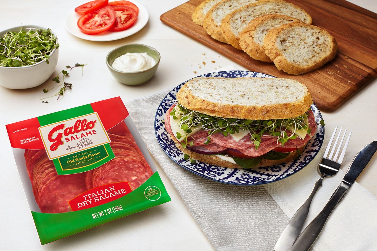 Gallo Salame Product Sandwich