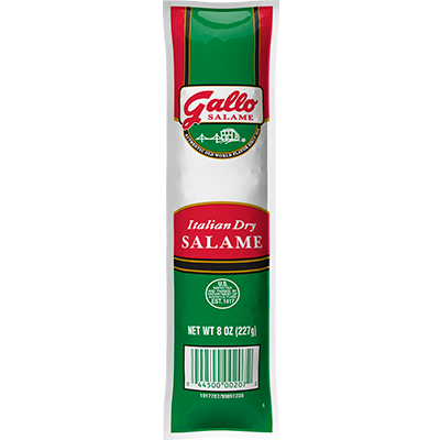 Italian Dry Salame Chub in packaging