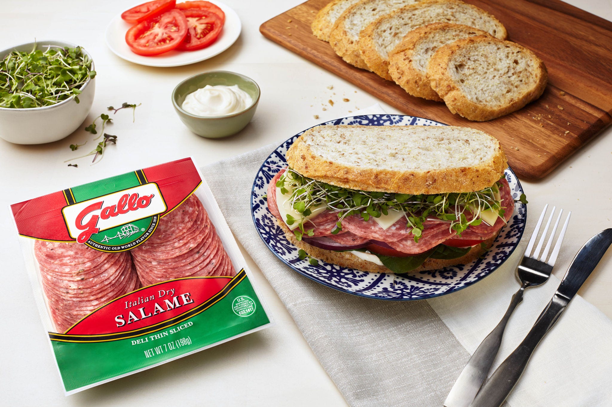 Gallo Salame Product Sandwich