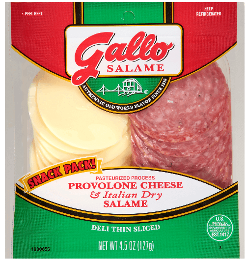 italian dry salame provolone